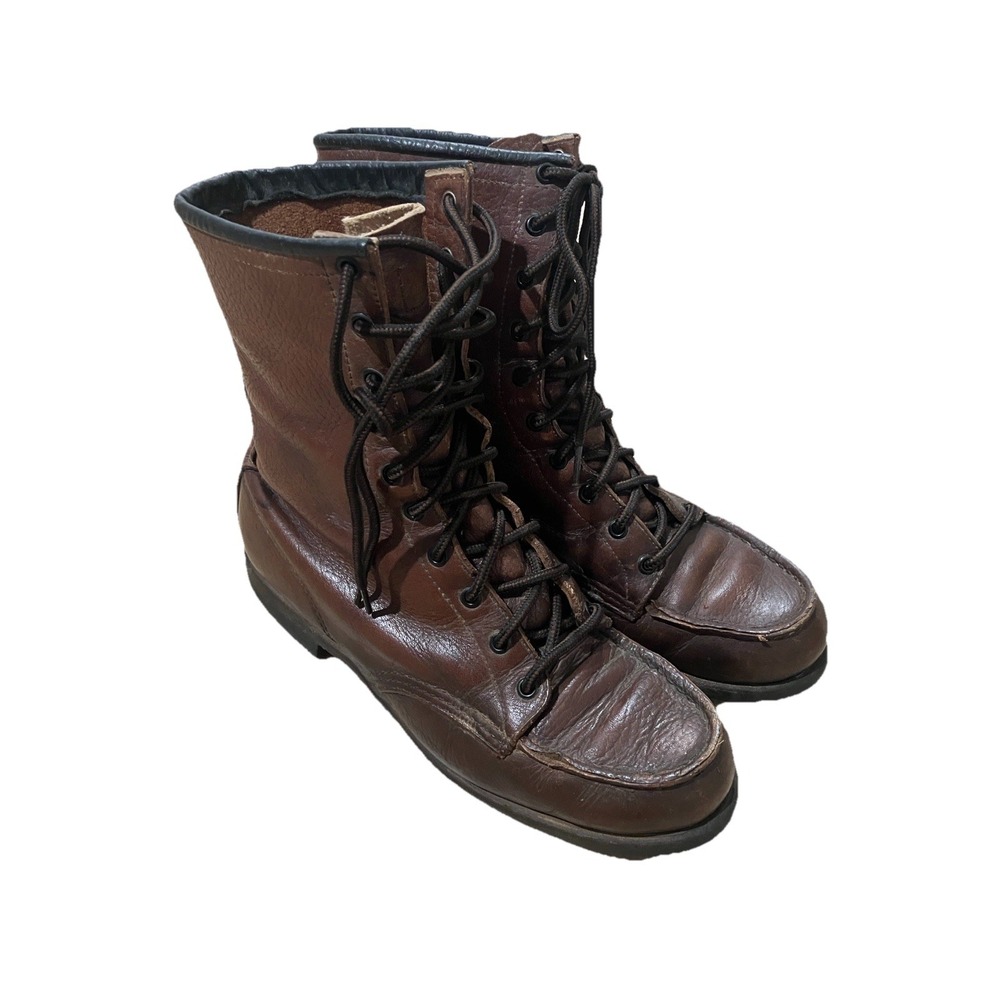 Vintage‎ 70s Red Wing Leather Boots Crepe Sole High Top Women's Size 6.5